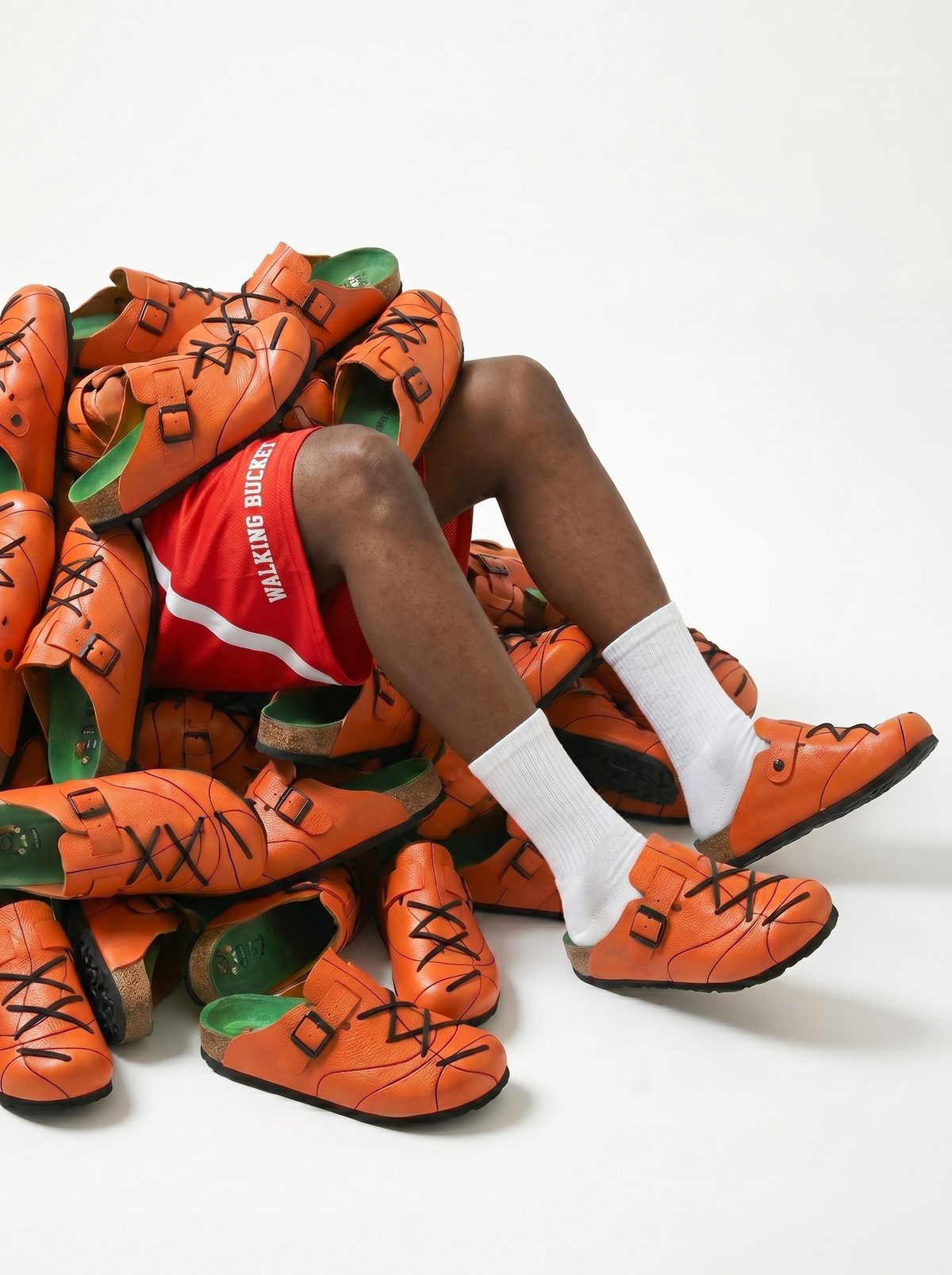 Pile of WB-001 clogs